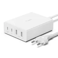 Зарядний пристрій мережевий Belkin 108Вт 2хUSB-С GAN PD PPS/2хUSB-A (WCH010VFWH)