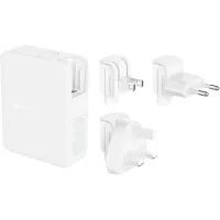 Зарядний пристрій мережевий Belkin 140Вт 3хUSB-С GAN PD PPS, USB-A (WCH014BTWH)