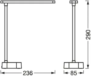 Настільна лампа з акумулятором OSRAM PANAN FOLD DIM 5.2W 130lm 4000K 5V (4099854507472)