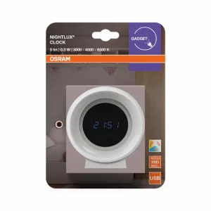 Нічник Osram NIGHTLUX CLOCK на акумуляторі (4099854530838)