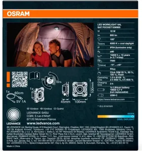 Прожектор OSRAM WORKLIGHT BATTERY  з акумулятором (4099854430558)