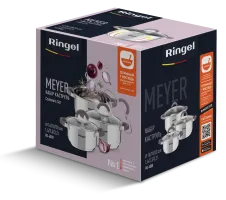 Набір посуду RINGEL Meyer Набір каструль 6 пр. 1.6 л+2.3 л+3.2 л (RG-6000)