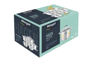 Набір посуду RINGEL Hagen 12 пр. ківш 1.15 л + 5 кастрюль (1.9л - 6.1л) (RG-6005)