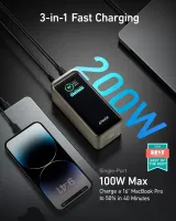 Зовнішній акумулятор ANKER 735 Prime 20000mAh 200W PD Black (A1336011)