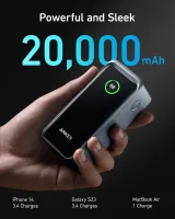 Зовнішній акумулятор ANKER 735 Prime 20000mAh 200W PD Black (A1336011)