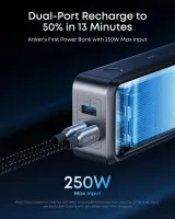 Зовнішній акумулятор ANKER 26250mAh 300W Black (A110AH11)