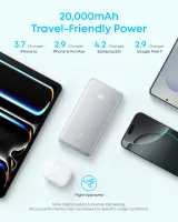 Зовнішній акумулятор ANKER 20000 mAh 22.5W Built-In USB-C Cable Black (A110EH11)