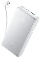 Зовнішній акумулятор ANKER 20000 mAh 22.5W Built-In USB-C Cable White (A110EH21)