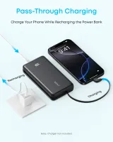 Зовнішній акумулятор ANKER 20000 mAh 22.5W Built-In USB-C Cable White (A110EH21)