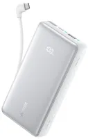 Зовнішній акумулятор ANKER Zolo 10000 mAh 22.5W Built-In USB-C Cable White (A110DH21)