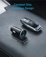 авто зарядка ANKER PowerDrive 323 – 30W PD + 22.5W USB-A (Чорний)