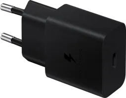 Зарядний пристрій мережевий SAMSUNG 15W Power Adapter (w C to C Cable) EP-T1510XBEGEU / Чорна