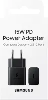 Зарядний пристрій мережевий SAMSUNG 15W Power Adapter (w/o Cable) EP-T1510NBEGEU / Чорна