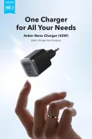 Зарядний пристрій мережевий ANKER Nano Charger - 45W USB-C (Чорний)