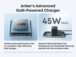 Зарядний пристрій мережевий ANKER Nano Charger - 45W USB-C (Чорний)