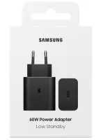 Зарядний пристрій мережевий SAMSUNG 60W Power Adapter (w/o Cable) EP-T6010NBEGWW / Чорний