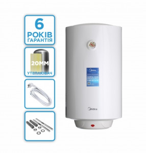 Водонагрівач Midea D80-15F1(W), 80л 