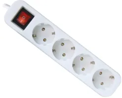 Мережевий фільтр DEFENDER (992370)S418 1.8 m 4 роз switch white UA