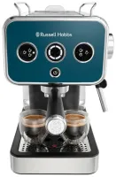 Кавоварка еспрессо RUSSELL HOBBS 26451-56 Distinctions Ocean, 1,1л, мелена + чалди, синьо-сріблястий