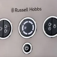 Кавоварка еспрессо RUSSELL HOBBS 26452-56 Distinctions Titanium, 1,1л, мелена + чалди, сріблястий