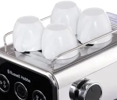 Кавоварка еспрессо RUSSELL HOBBS Distinctions 26450-56, чорно-сріблястий