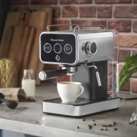 Кавоварка еспрессо RUSSELL HOBBS Distinctions 26450-56, чорно-сріблястий