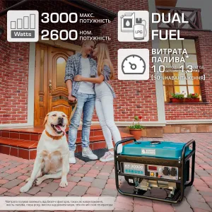 Генератор газобензиновий Konner&Sohnen KS 3000 G