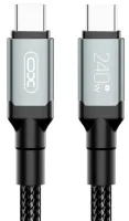 Кабель XO NBQ264A High Power Braided Type-C to Type-C - 240W - 2m (Чорний)