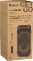 Портативна акустика DEFENDER (65201) Boomer 200 200Вт, BT/FM/TF/USB/MIC/AUX/GT, black