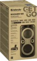 Портативна акустика DEFENDER (65099) Boomer 100 100Вт, BT/FM/TF/USB/MIC/Light, black