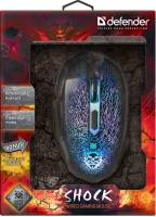 Миша DEFENDER Shock GM-110L 6 кн., 3200dpi, ігр.килимок