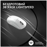 Миша LOGITECH G Pro X Superlight 2 Lightspeed White
