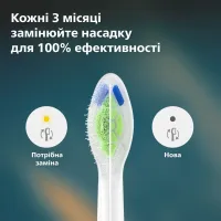 Зубна електрощітка PHILIPS HX6068/87 насадки Optimal White 8 шт
