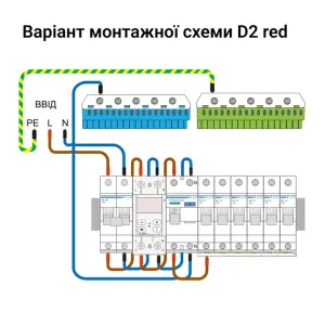 Реле напруги ZUBR D2-32 red з максимумом функцій (32 А, 7 300 ВА) (4820120222665)