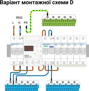 Реле напруги ZUBR D16 (16 А, 3 600 ВА) (4820120220395)