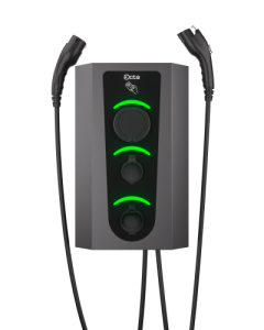 Зарядна станція Octa smart wall Type 2 7,4 кВт Socket + Type 1 7,4 кВт 5м + Type 2 22 кВт 5м