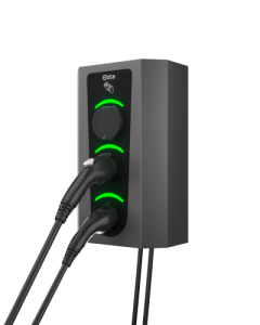 Зарядна станція Octa smart wall Type 2 7,4 кВт Socket + Type 1 7,4 кВт 5м + Type 2 22 кВт 5м