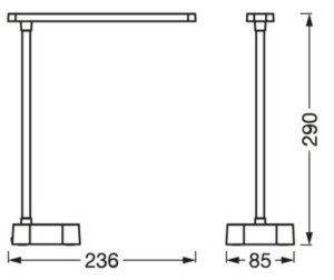 Лампа настільна світодіодна LEDVANCE  LED PANAN Fold 5W 4000K
