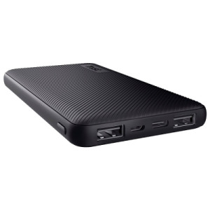 Акумулятор портативний літій-іонний Power Bank Trust Primo ECO, 10000mAh, 2хUSB-A/USB-C, 15W, чорний