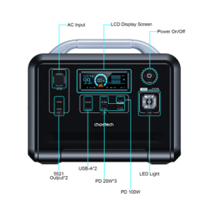Мобільна зарядна станція Choetech 1200Wh