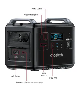 Мобільна зарядна станція Choetech BS006 2000Wh 