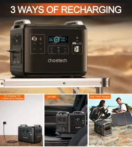 Мобільна зарядна станція Choetech BS006 2000Wh 