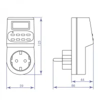 Розетка з таймером Feron TM22