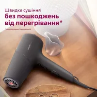 Фен Philips 5000 Series, 2100Вт, 3 режими, іонізація, хол. обдув, темно-сірий (BHD504/00)