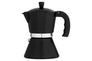 Гейзерна кавоварка Ardesto Gemini Trento, 0.3л, чорна (AR0806AIB)